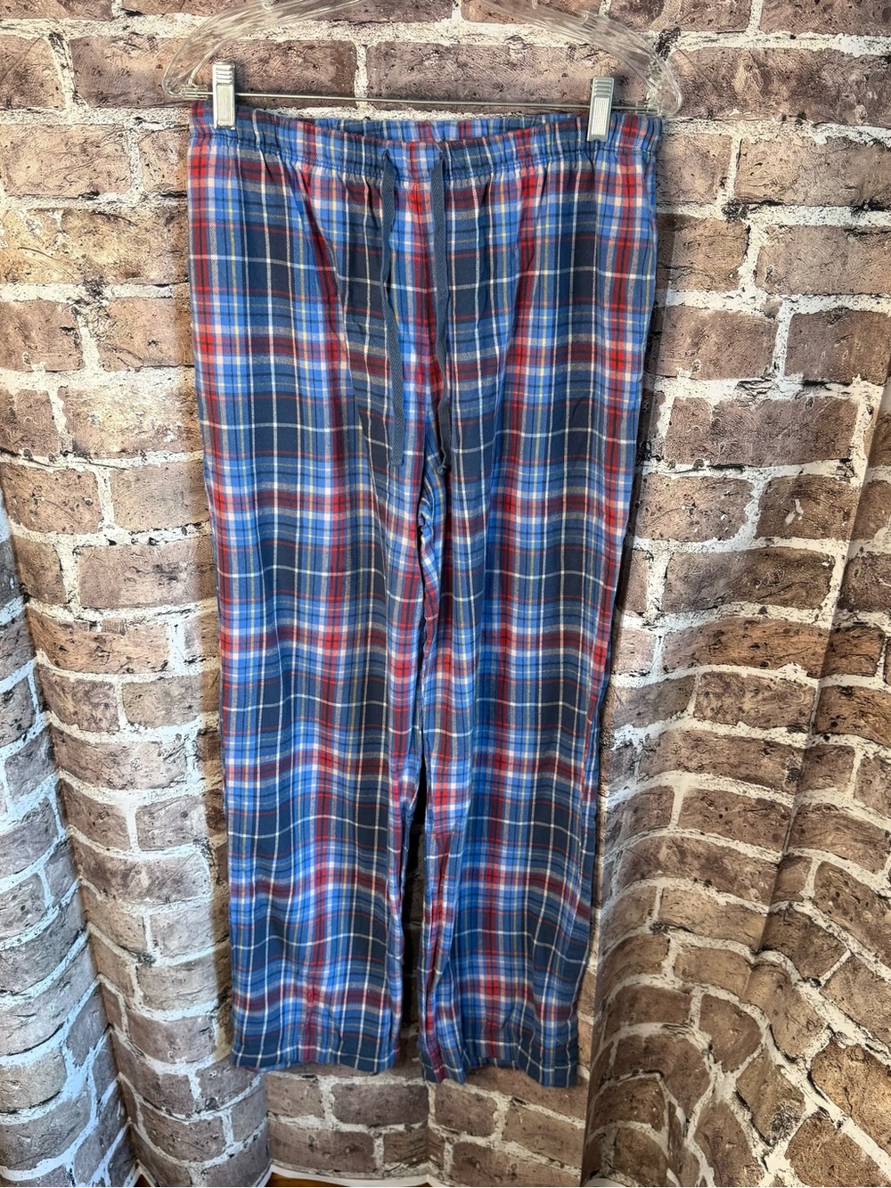L.L. Bean Red and Blue Plaid Men's Lounge Pants